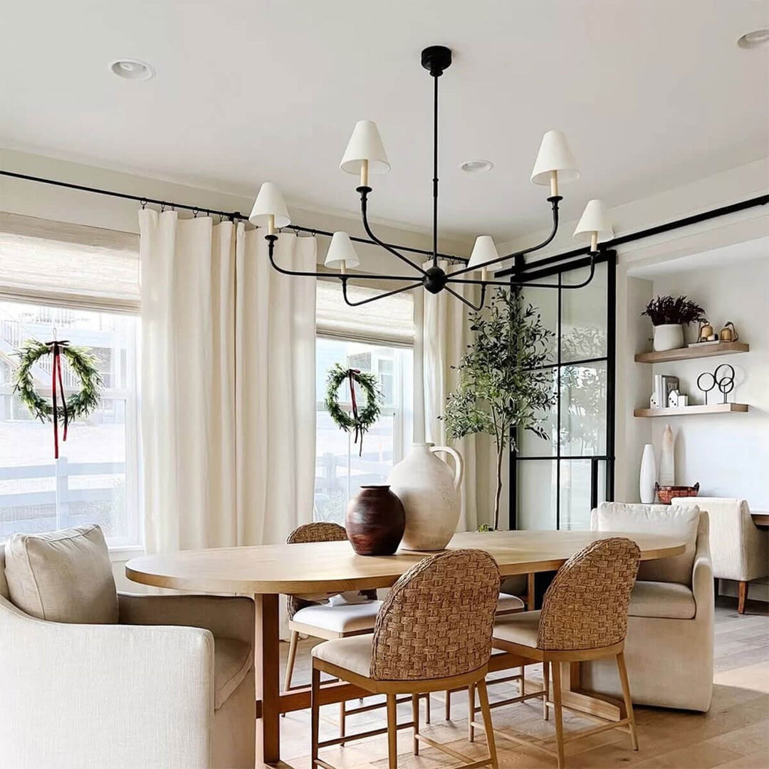 Piaf Geometric Metal Chandelier – Industrial Style for Dining Room T198