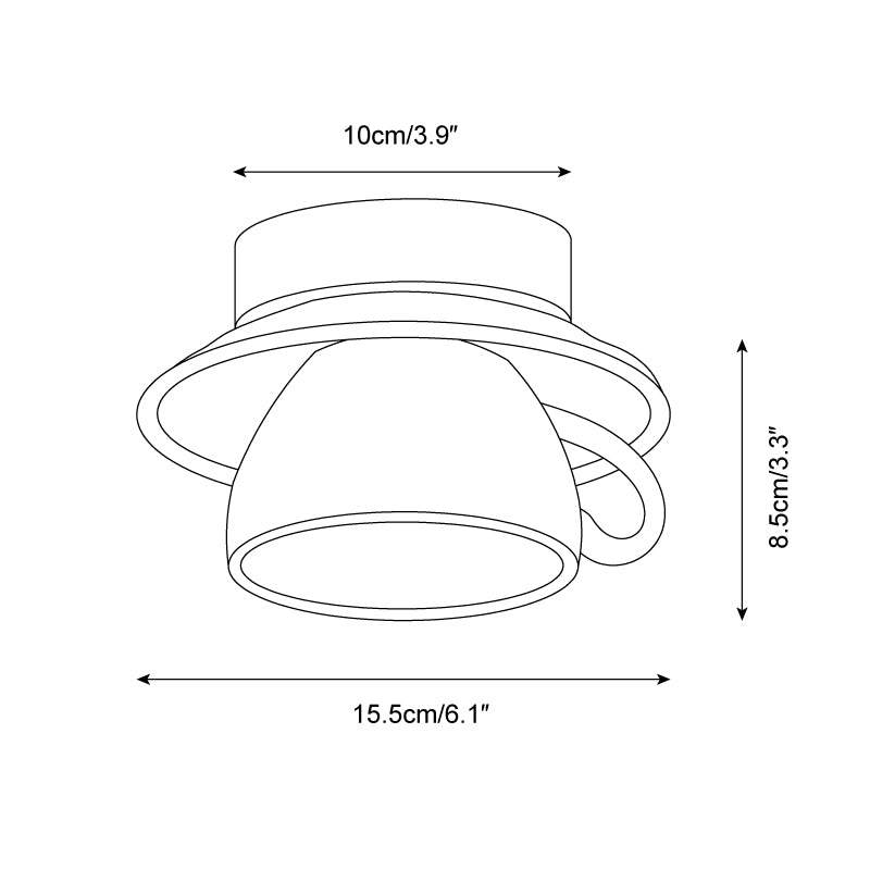 Teacup Ceiling Lamp T1354