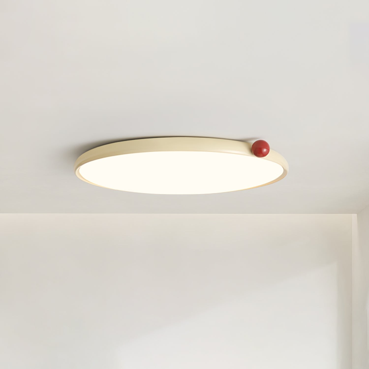Minimalist Disc Cream Style Ultra-thin Ceiling Lamp M440