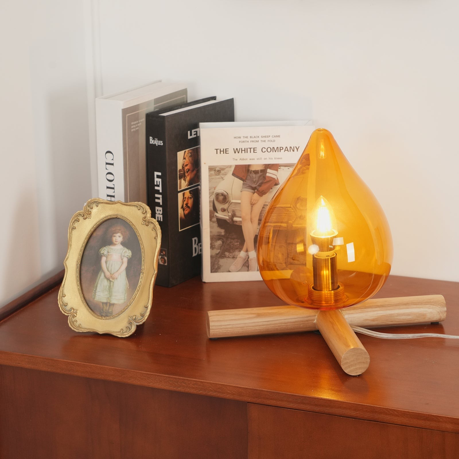 Funny Fire Shape Small Flame Table Lamp M55