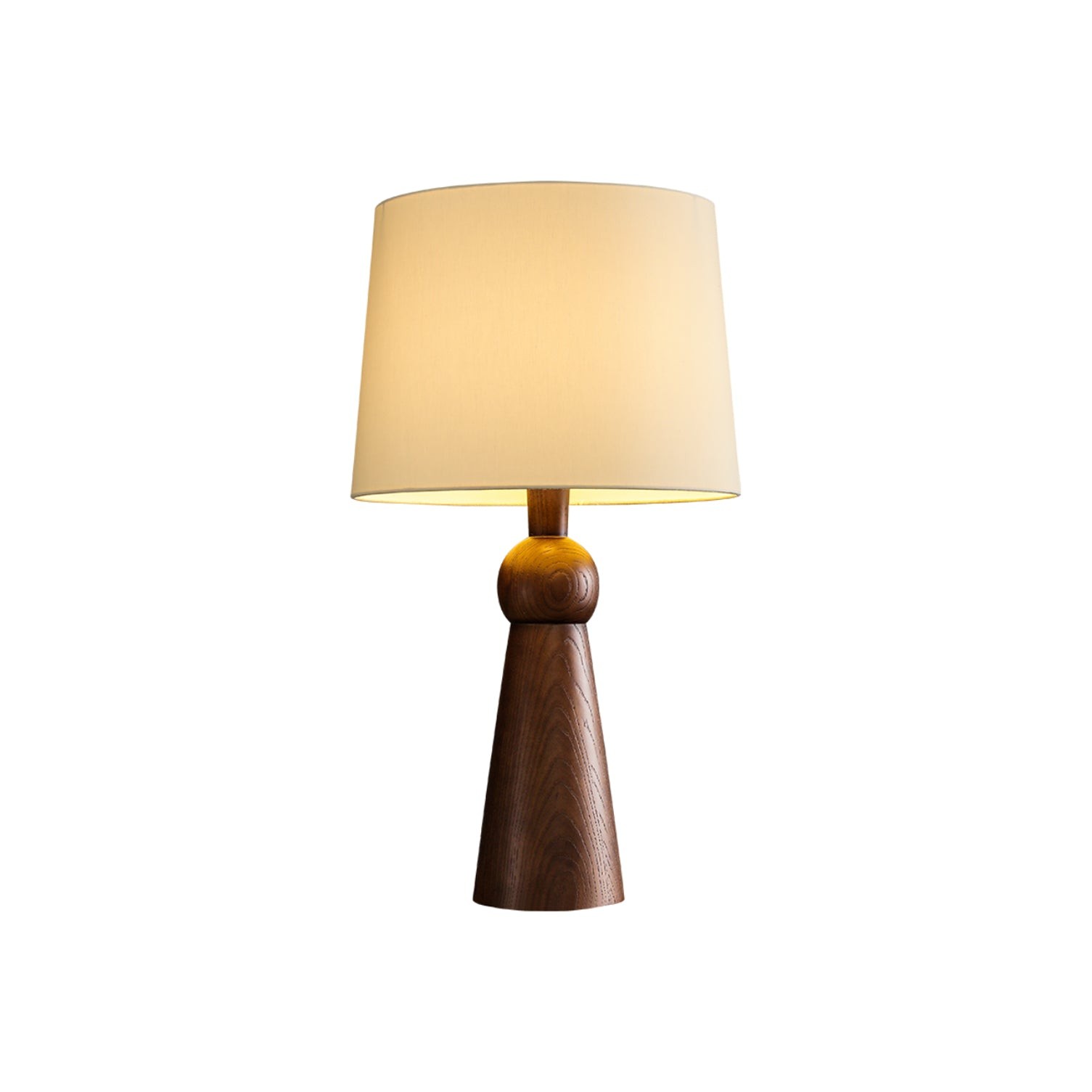 Nordic Retro Solid Wood Fabric Table Lamp M572