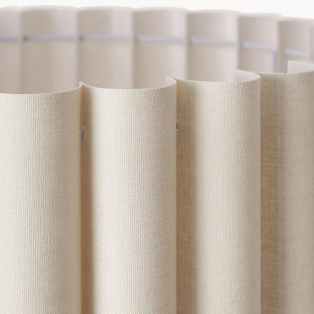 Velura Stand Floor Lamp - Beige Linen Shade and Metal Stand T1070