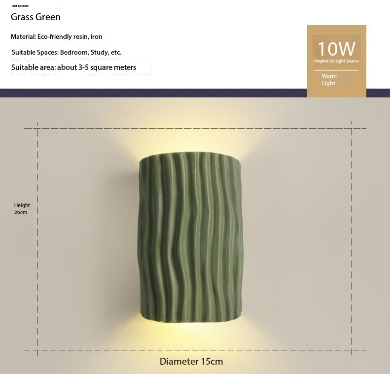 Clarity Curve Japandi Resin Wall Light T2101