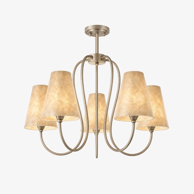 Micahell Modern Shell Pendant Light - Sculptural Multi-Head Chandelier for Living Room T2202
