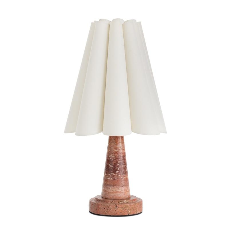 Shadon Marble Pleated Table Lamp T1904