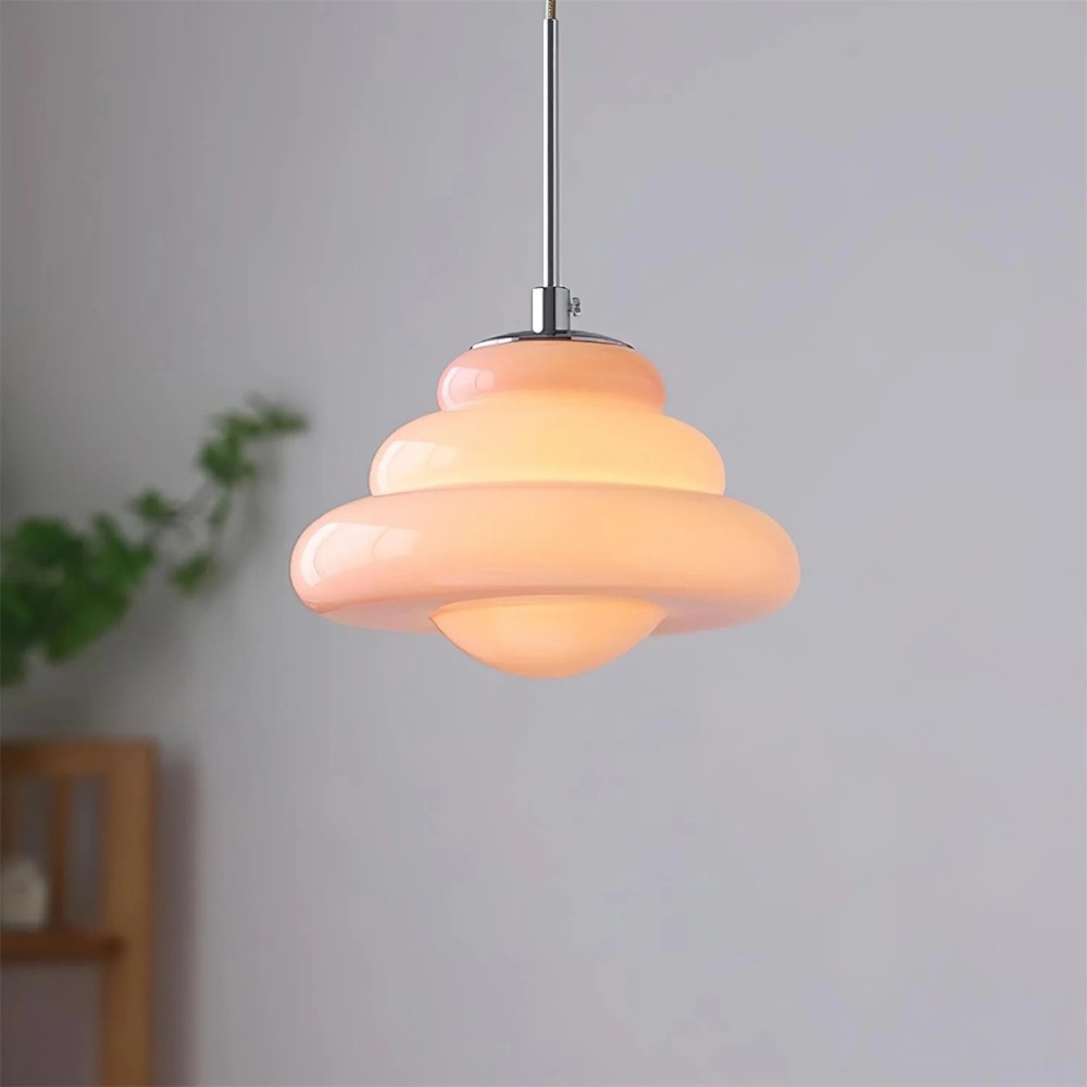 Tiered Pendant Lamp - Modern Glass and Metal for Dining Room S245