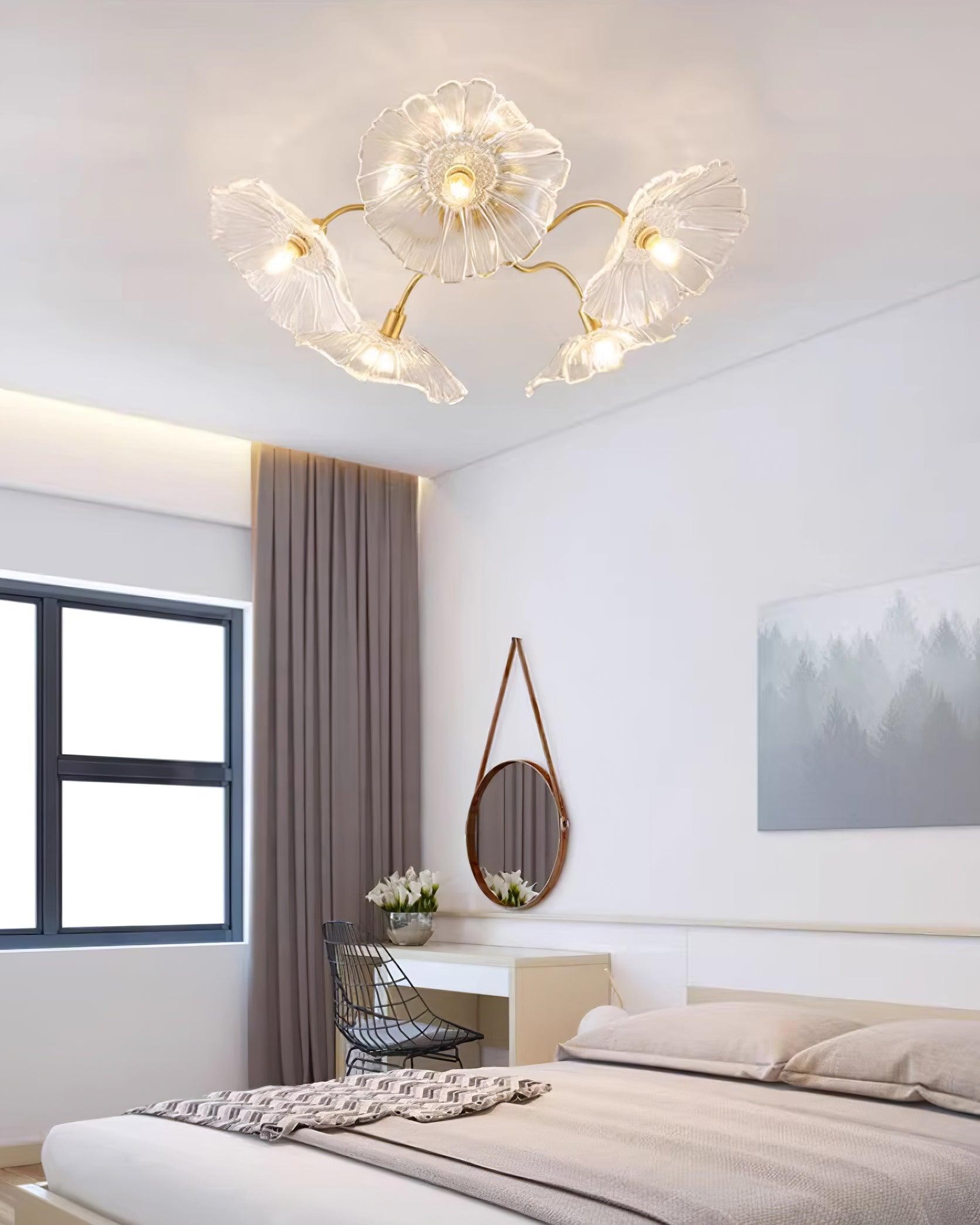 Murano Glass Flowers Ceiling Light P049