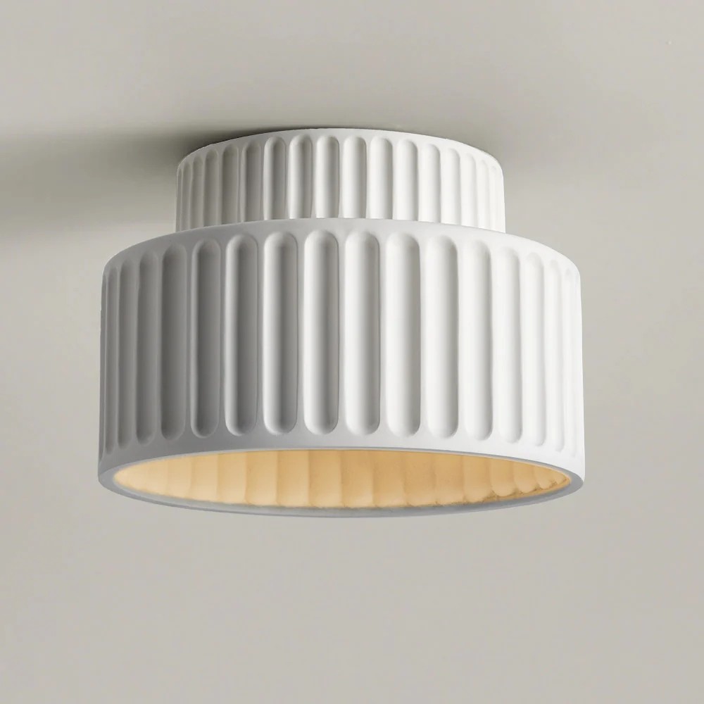 Modern Solid Color Recessed Resin Ceiling Lamp S177