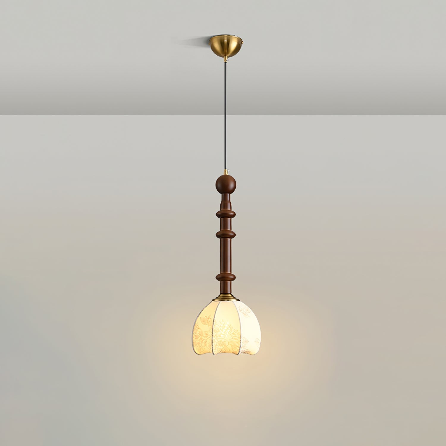 Retro Solid Wood Series Pendant Lamp M420