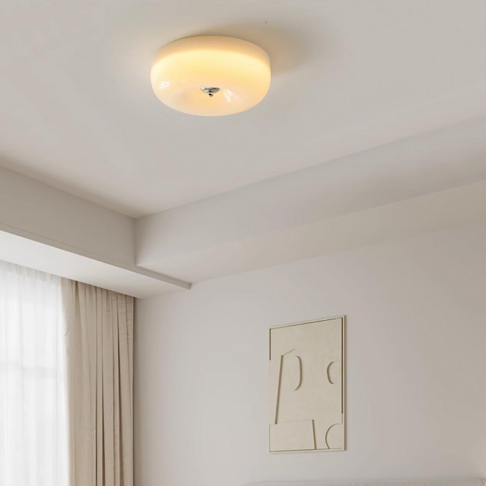 Bauhaus Cream Pudding Glass Ceiling Lamp S193