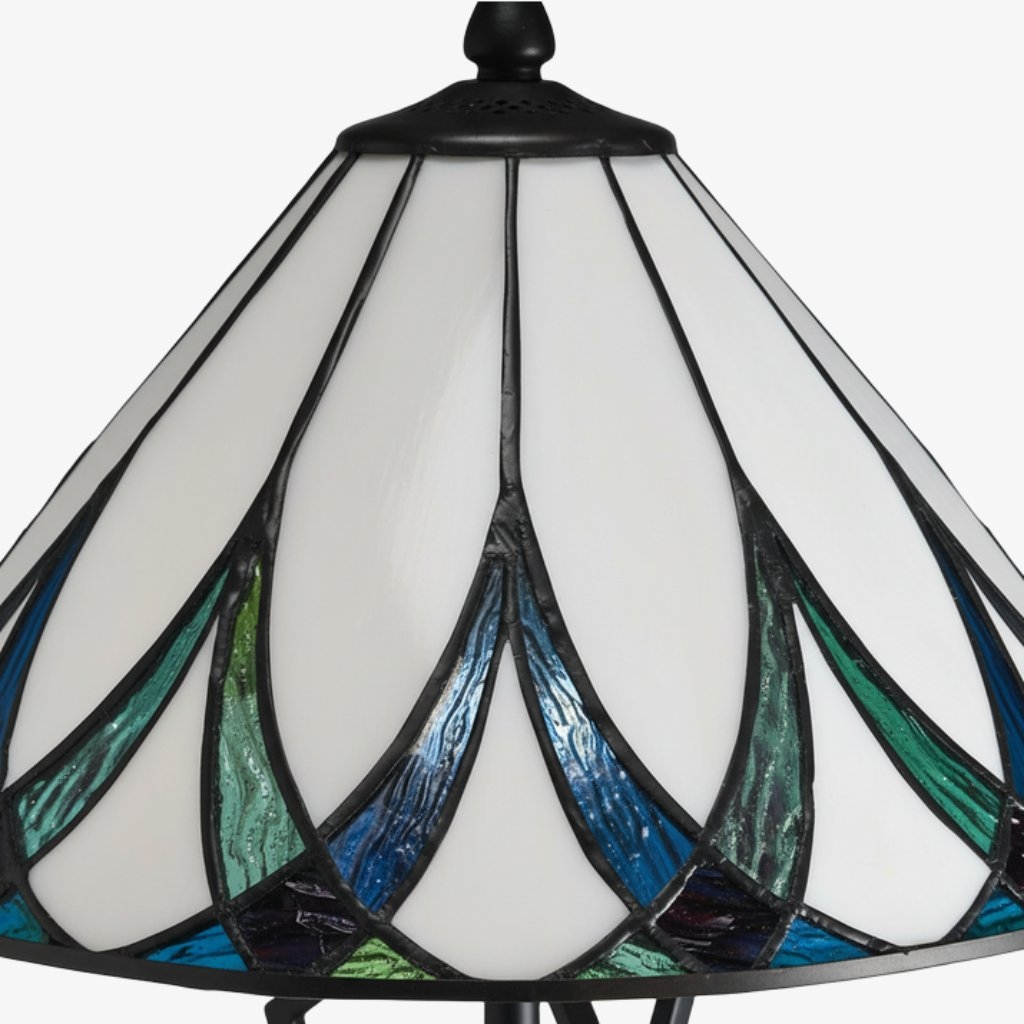 TF Allanton Tiffany-Style Table Lamp - Accent Lighting for Study T641