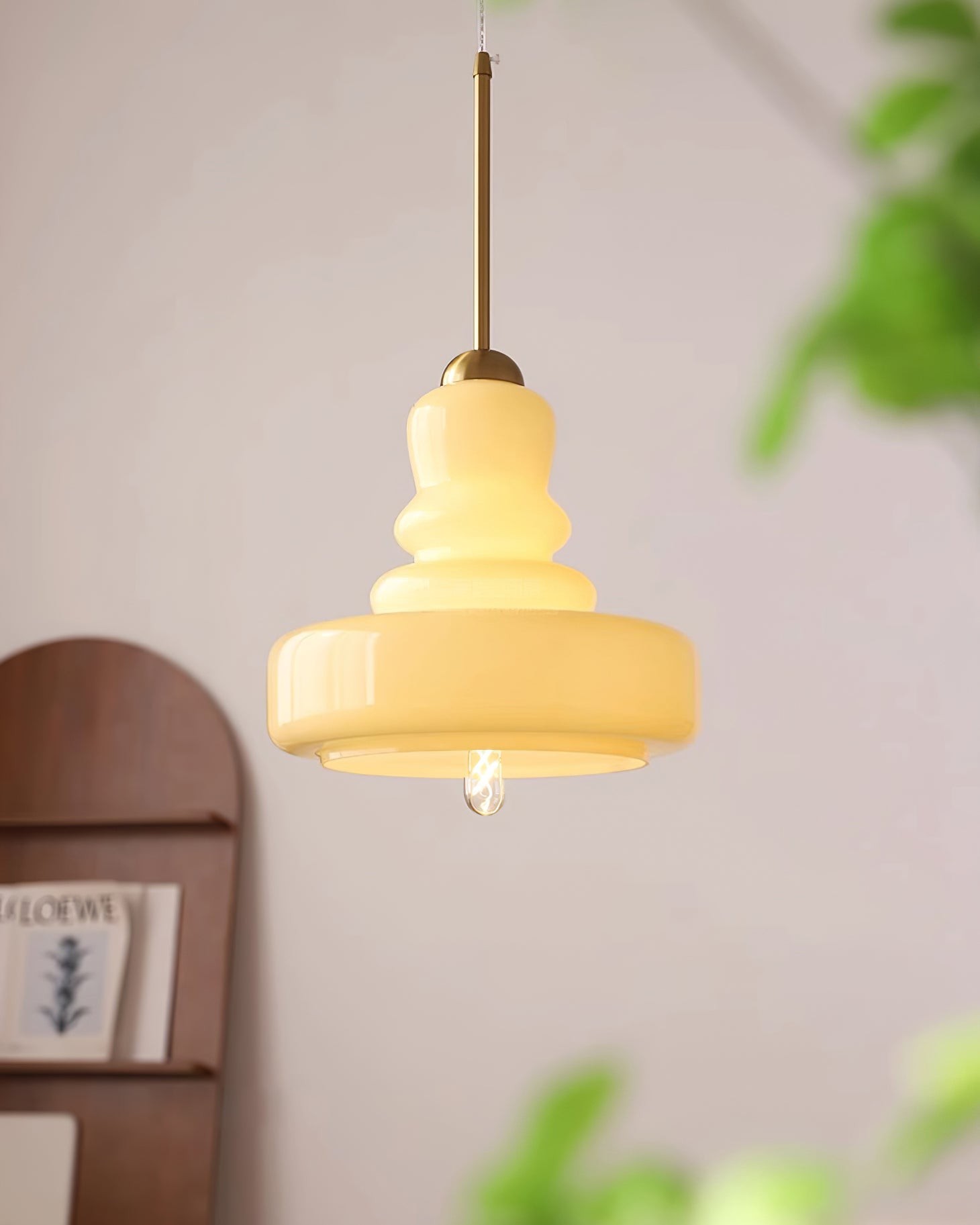 Mid Century Modern Gourd Glass Pendant Light M113