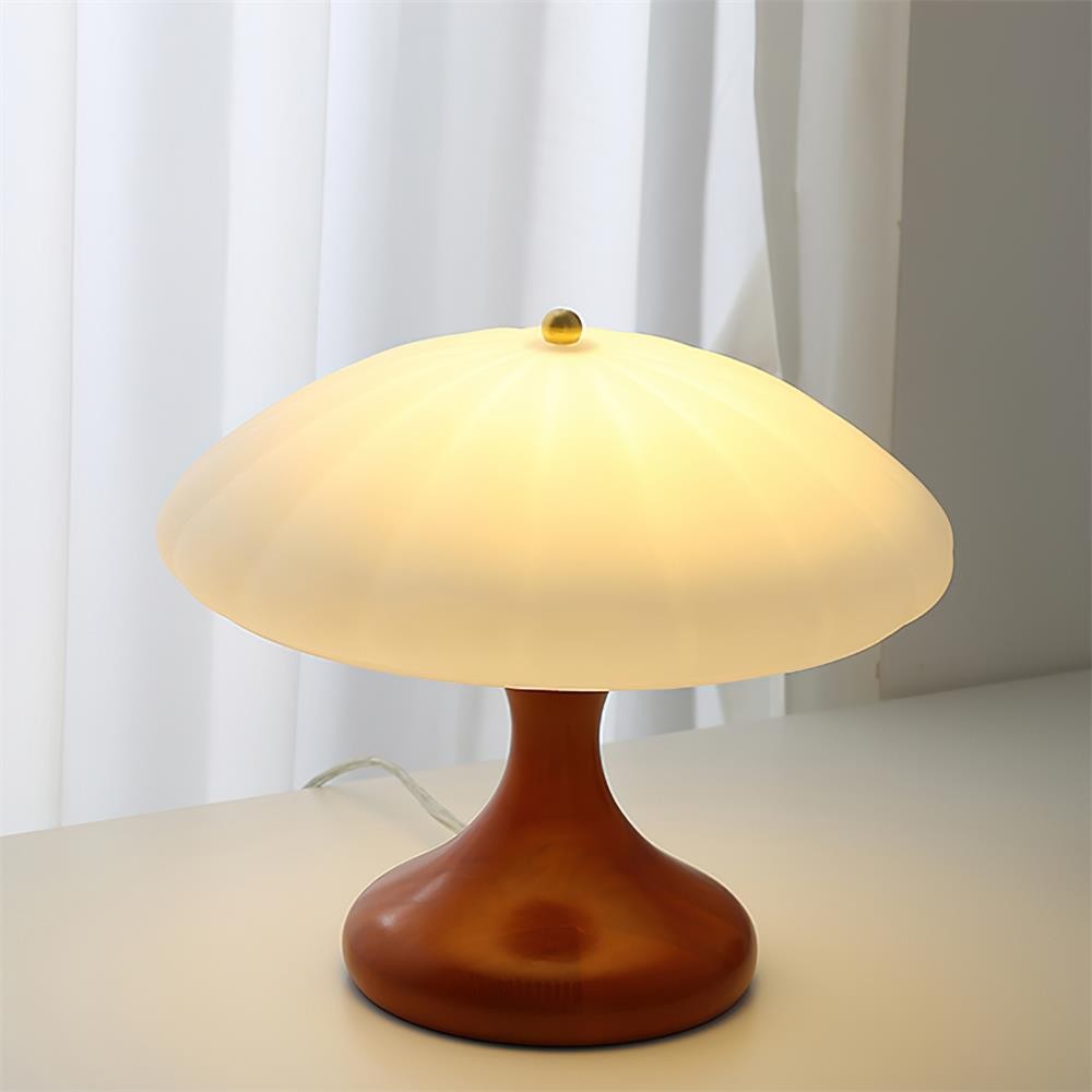 Mushroom Shape Curved Table Lamp M90