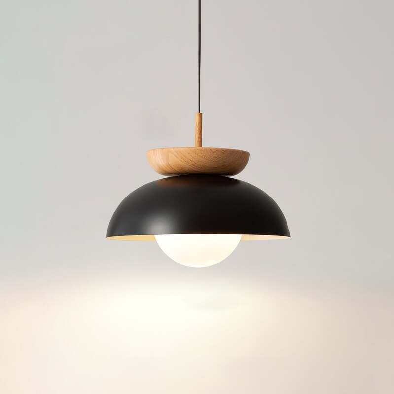 Nordic Semi Wooden Pendant Light S63
