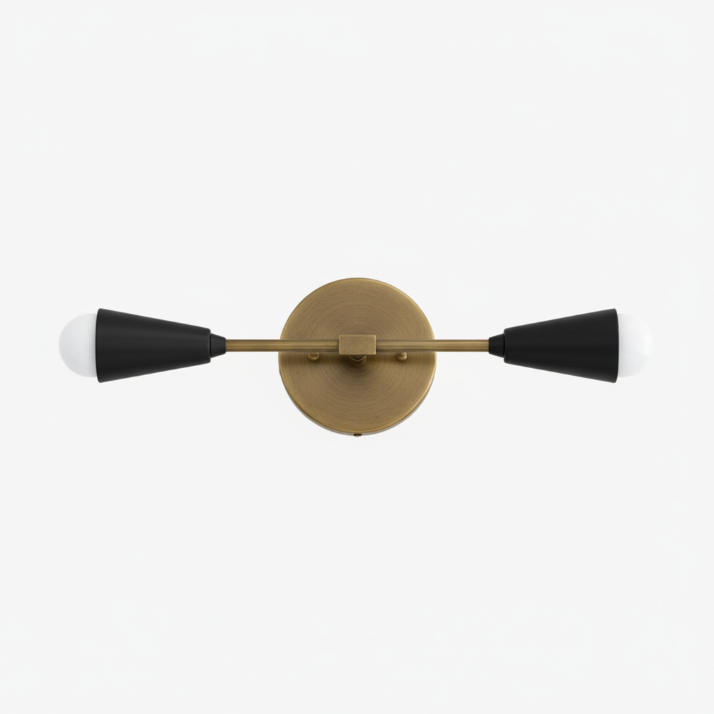 Mobilux Line Minimalist Vanity Light Fixture - Mid Century Bathroom Sconce T315