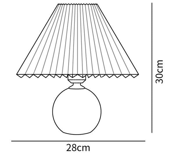 Modern Pleated Table Lamp Beside Lamp
