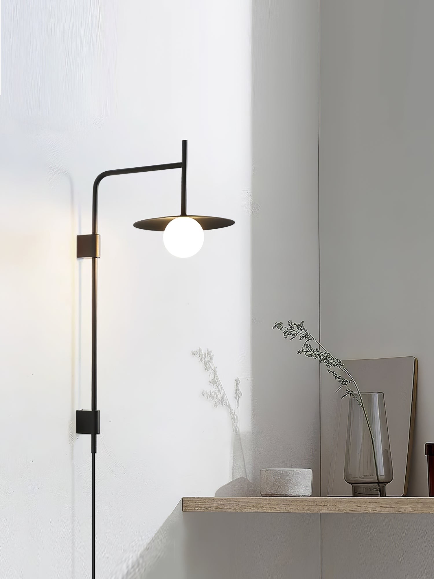 Nordic Swing Arm Wall Lamp for Living Room G26