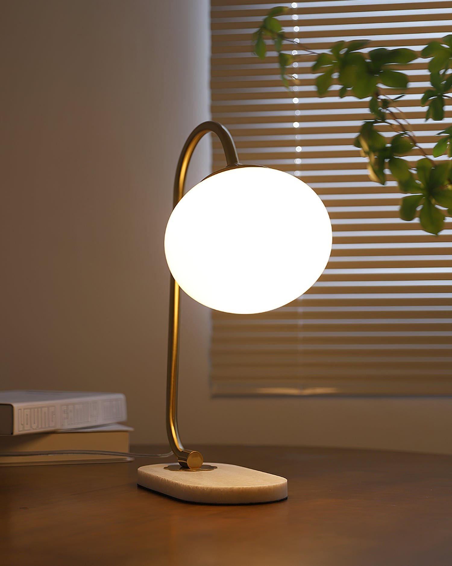 Nordic Mushroom Glass Bedside Table Lamp M236
