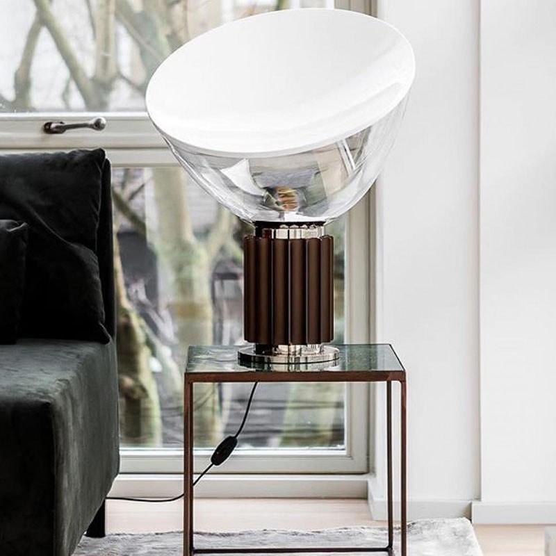 Bowlum Table Lamp - Designer Glass Table Lamp for Bedroom