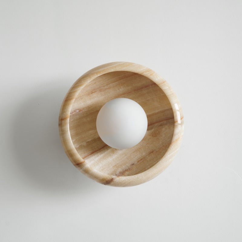 Bowl - Shaped Marble Wall Lamp P064