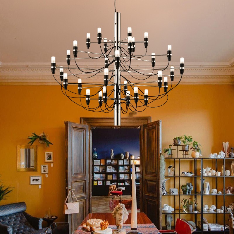 Tendrila Multi-Light Chandelier - Industrial Style Pendant Light for Dining Room