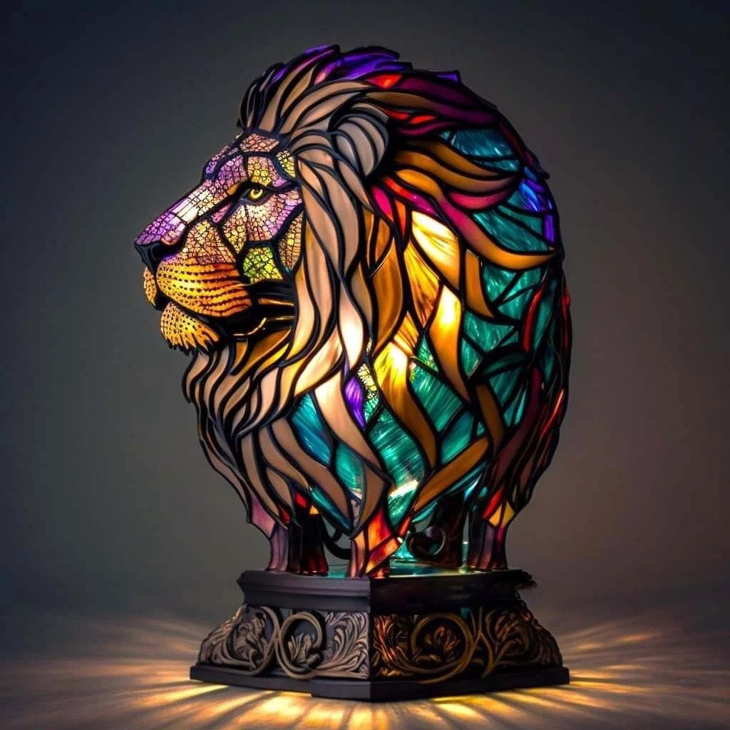Magical Animal Statue Resin Table Lamp M537