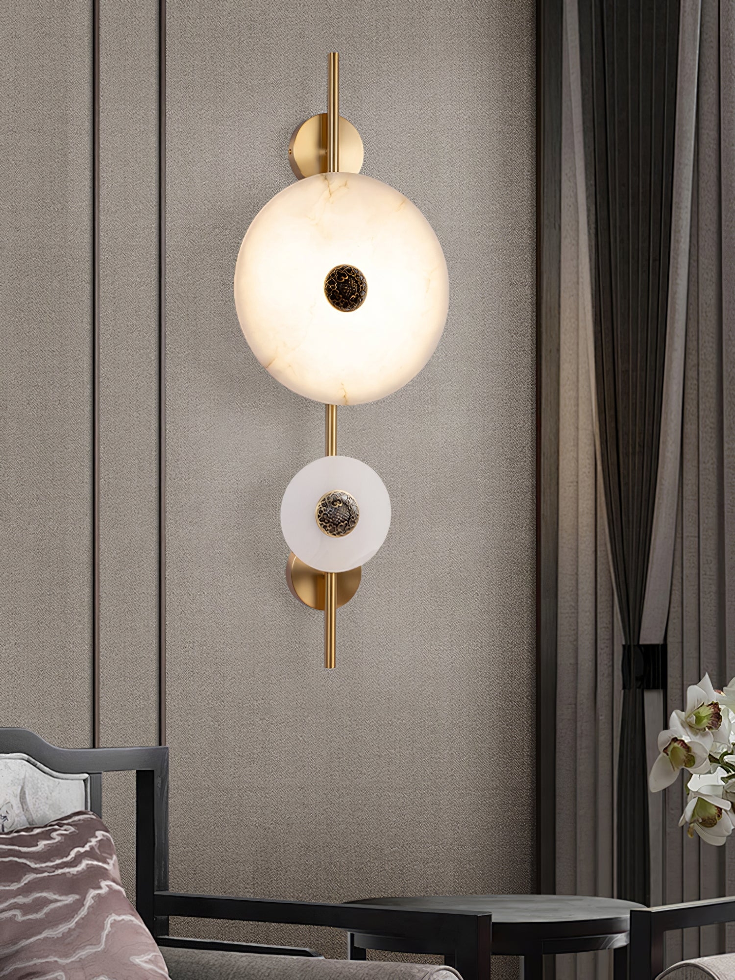 Alabaster Eclipse Wall Light T1616