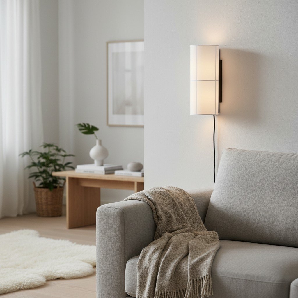 Cylume Fabric Wall Sconce – Vertical Design for Living Room T546