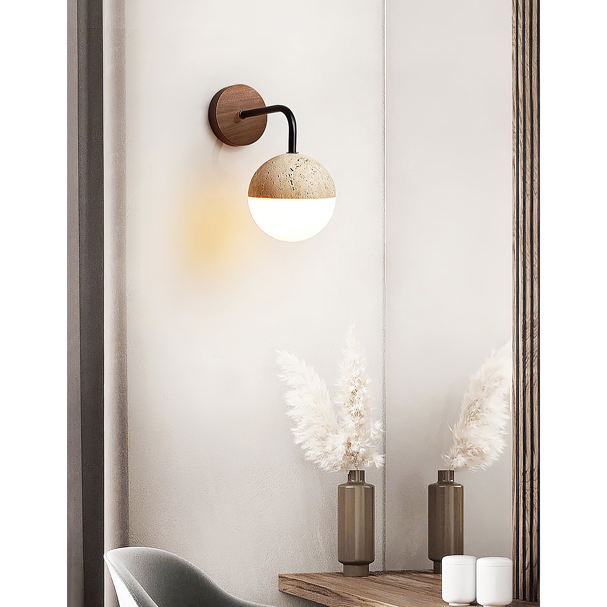 Tia Travertine Wall Lamp T1886