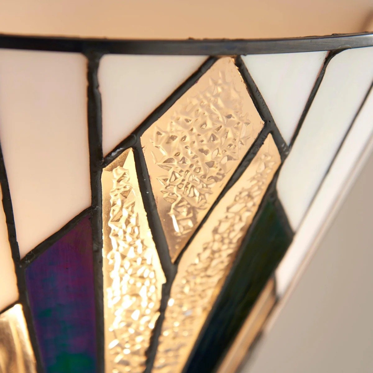 TiffStar Wall Lamp - Vintage Stained Glass for Hallways and Bedrooms T831