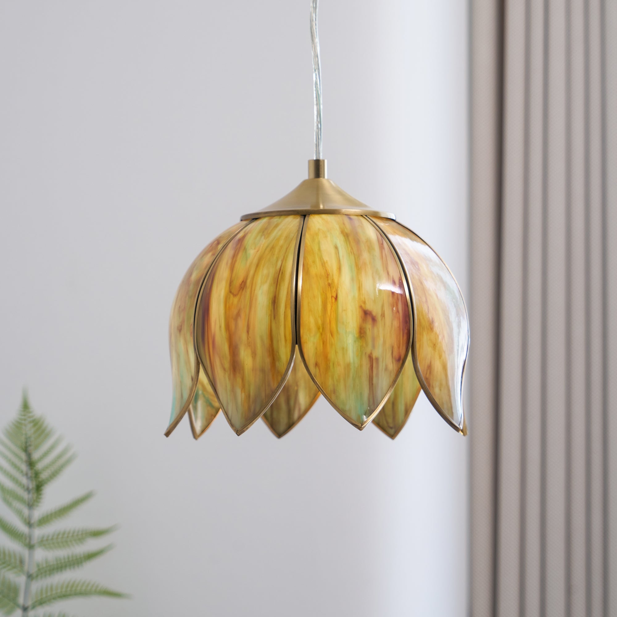 Retro Lotus Pendant Lamp T1806