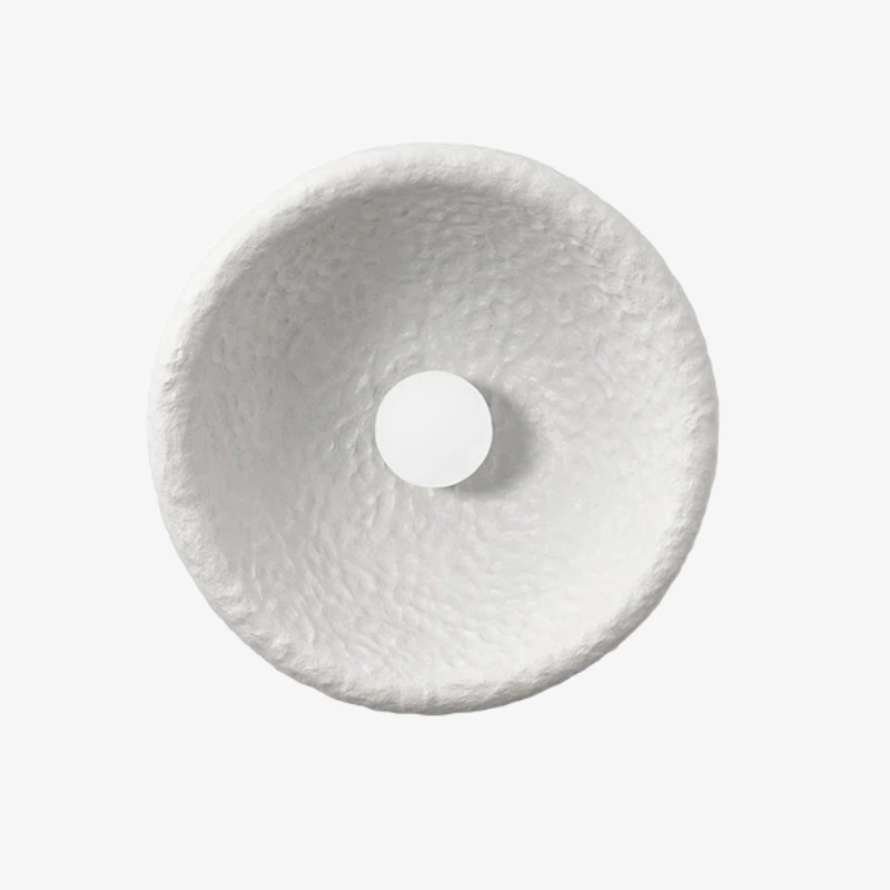 Minimalist Elegance White Resin Wall Sconce S374