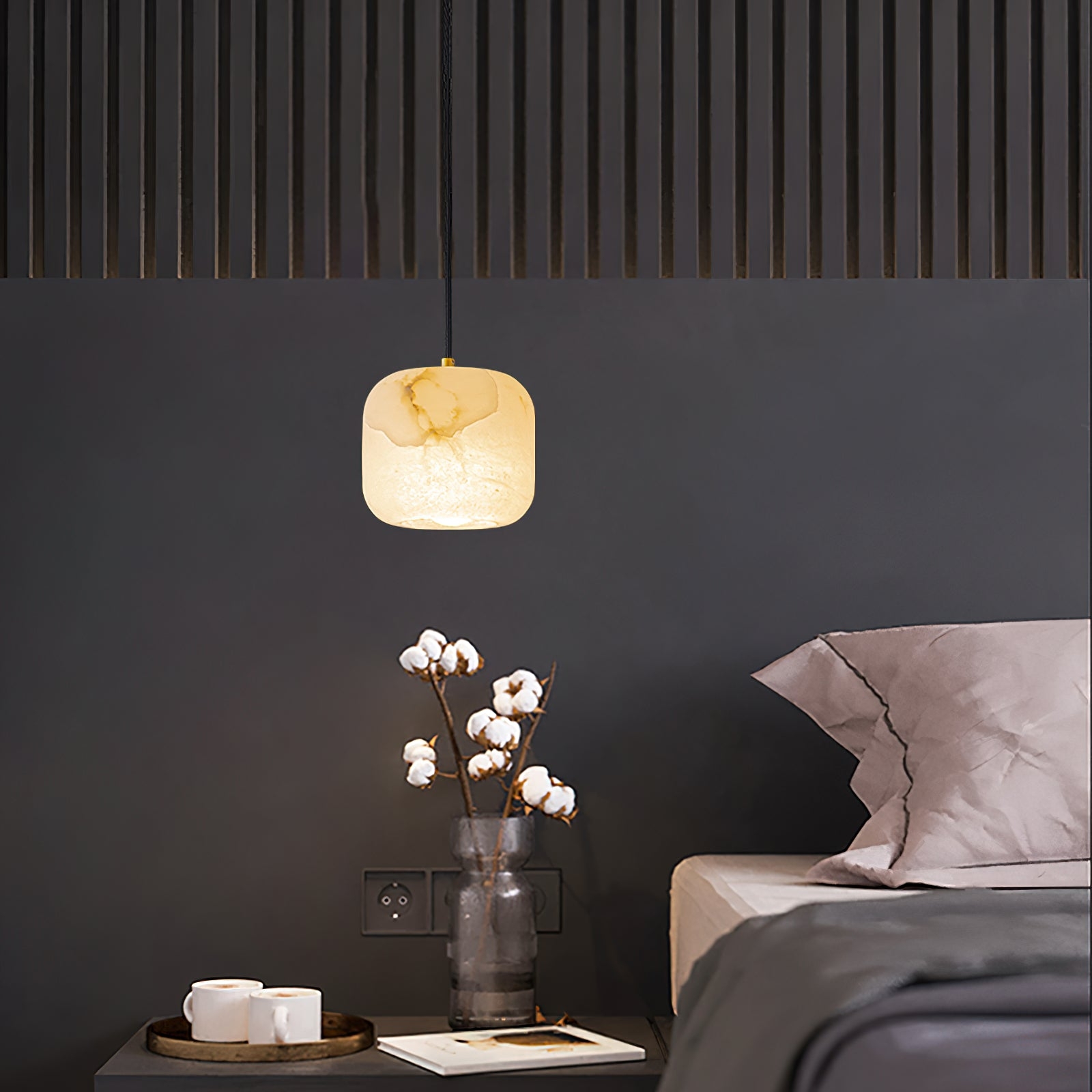 Alabaster Bedside Pendant Light T1647