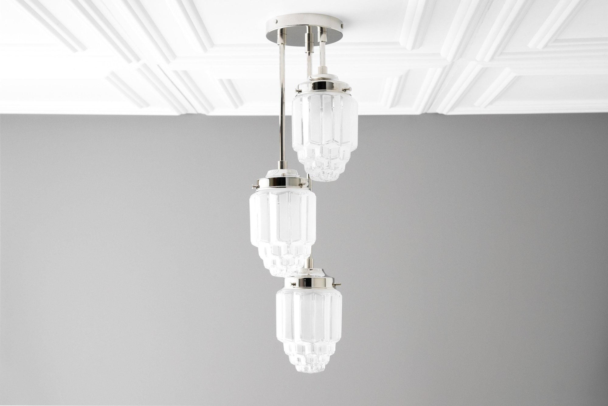 Tierlux Glass Pendant Light - Art Deco Globe Design T347