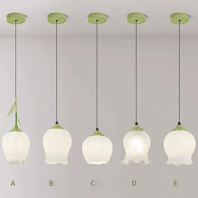 Nordic Flower Bud Glass Pendant Light S89