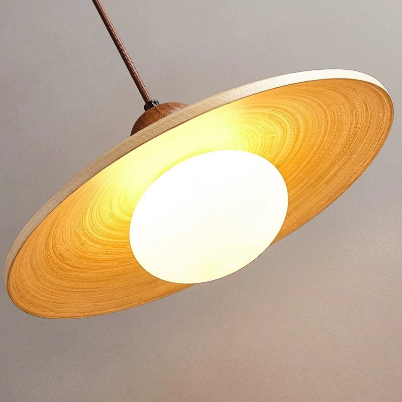 Nordic Bamboo & Wooden Pendant Light T2145
