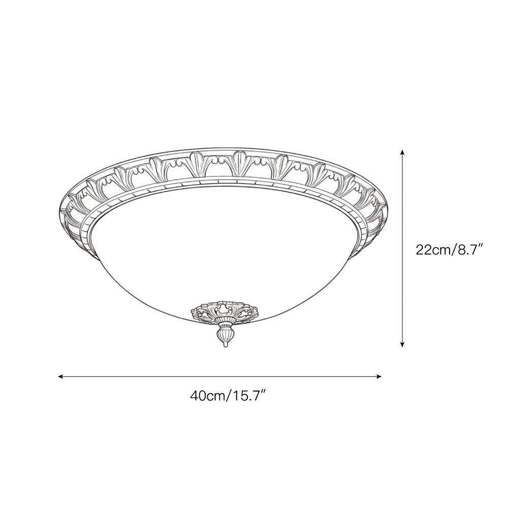 Deltana Flush Ceiling Lamp T1961
