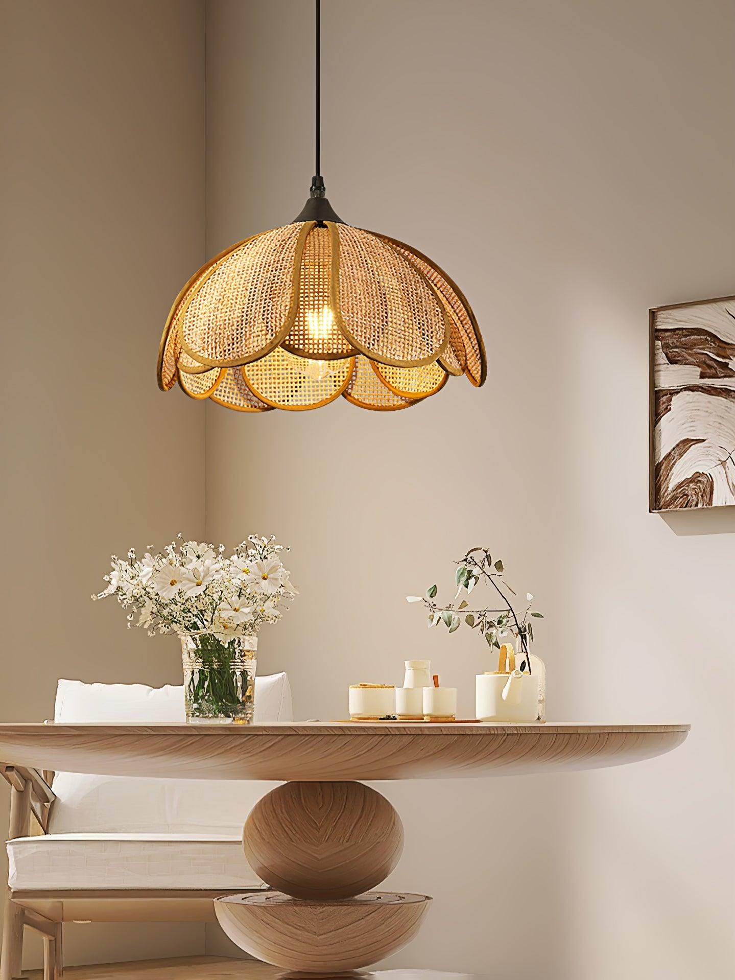 Bloom Rattan Pendant Lamp T1582