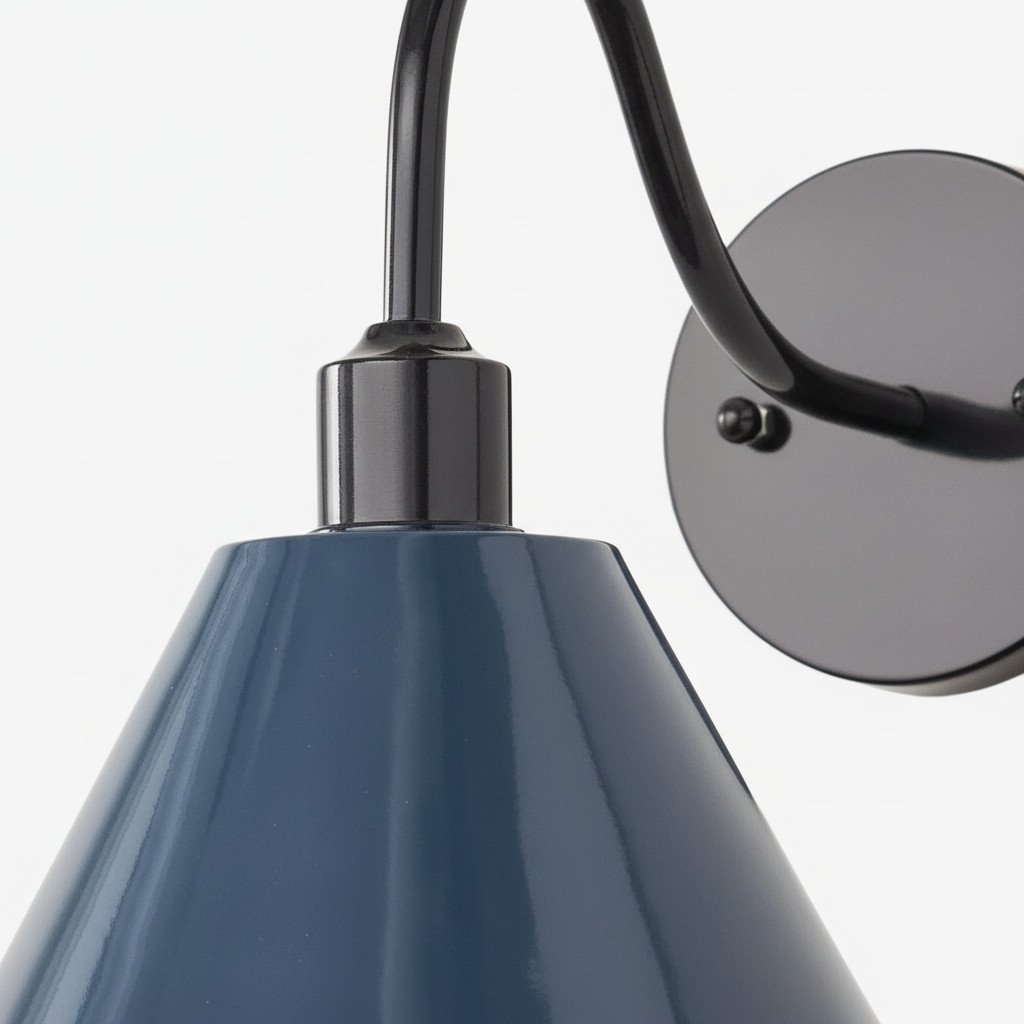 Narix Industrial Tapered Wall Lamp – Accent Sconce for Bedroom or Hallway T543