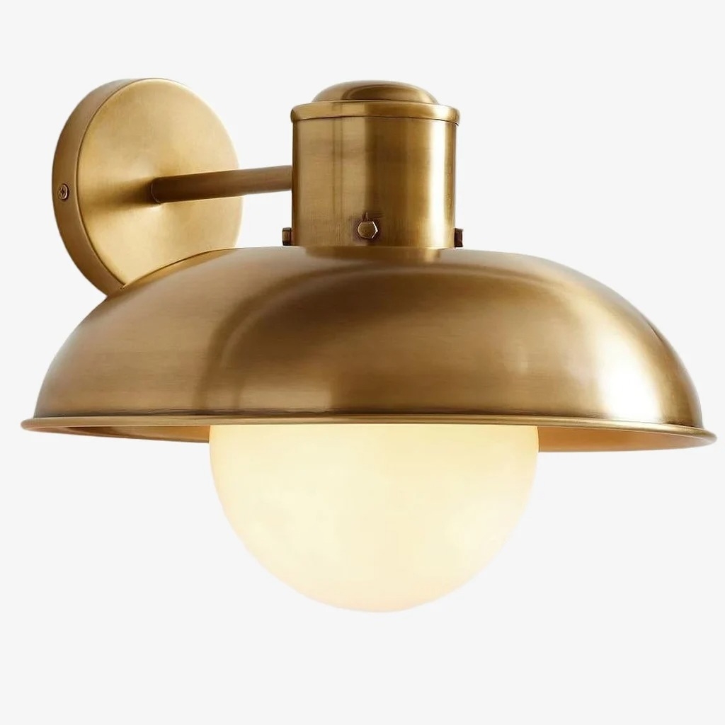Cordax Industrial Modern Wall Lamp - Soft Opal Glass Glow for Hallway or Bedroom T751