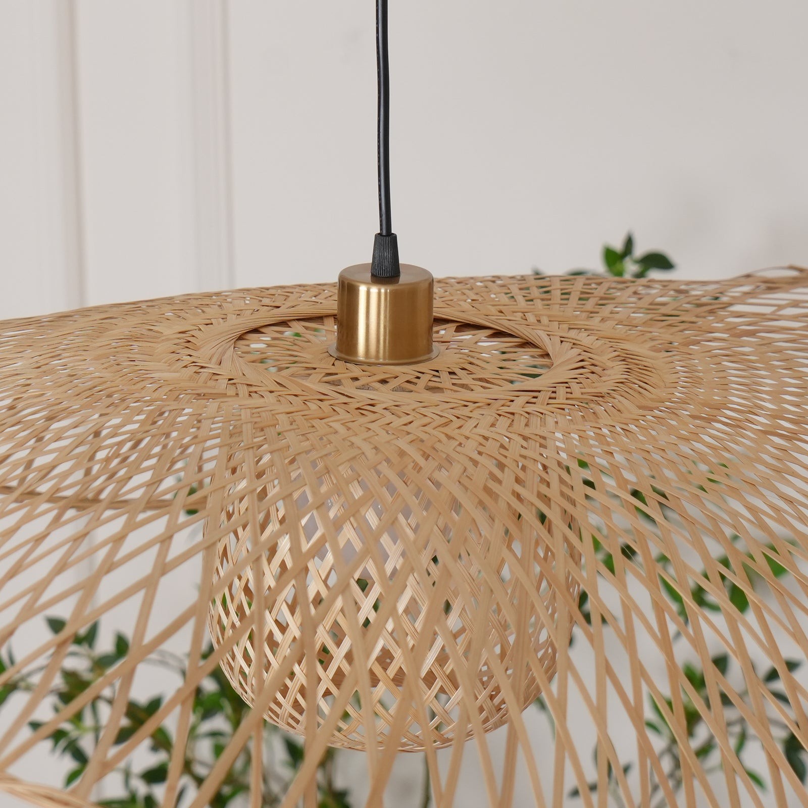 Bamboo Lotus Leaf Pendant Lamp P004