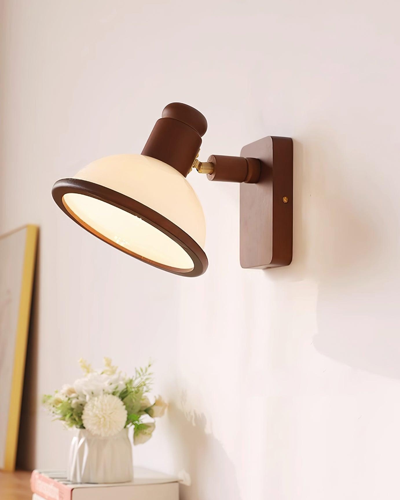Modern Wooden Adjustable Bedside Reading Wall Lamp M275