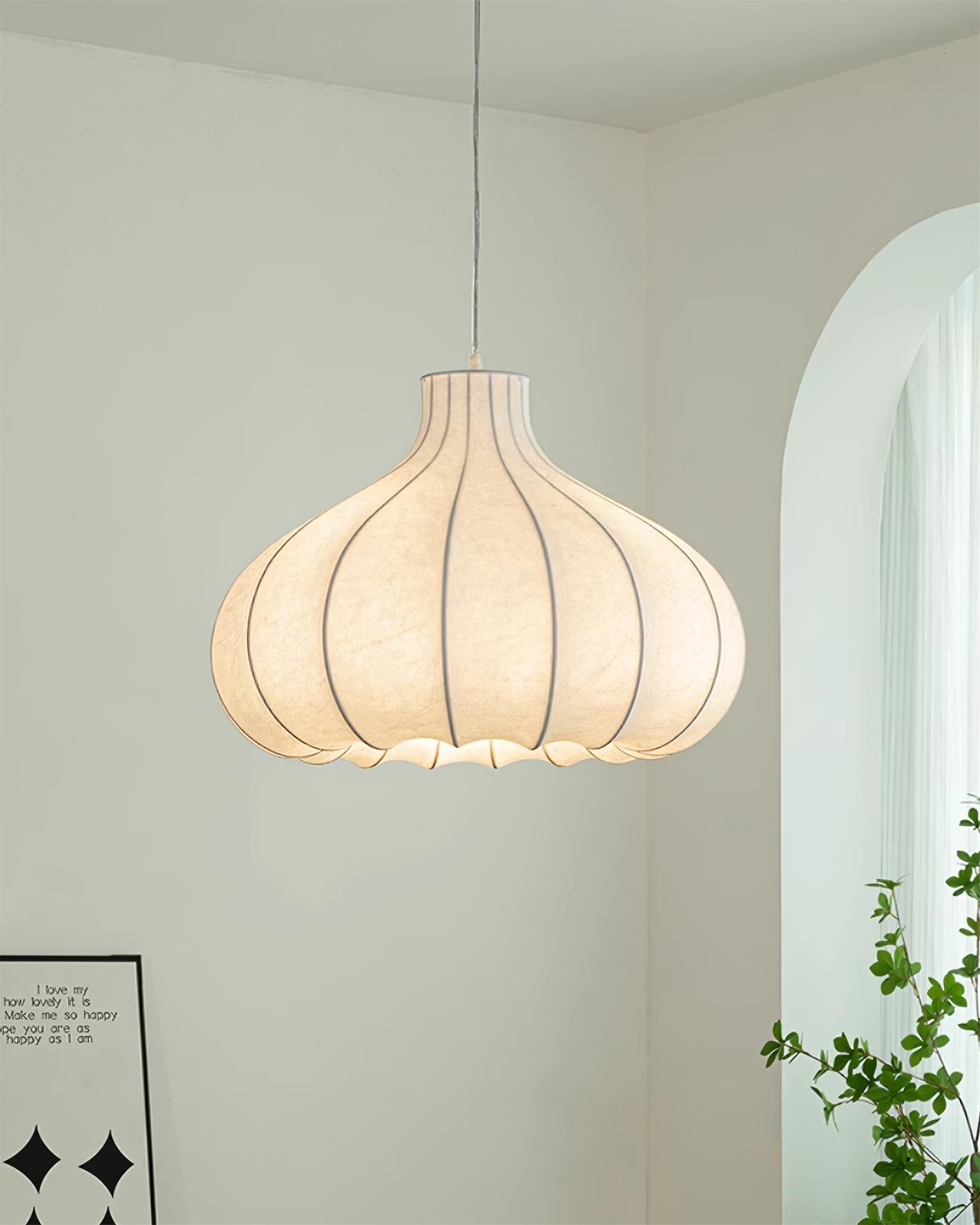 Onion Bubble Silk Pendant Lamp M434