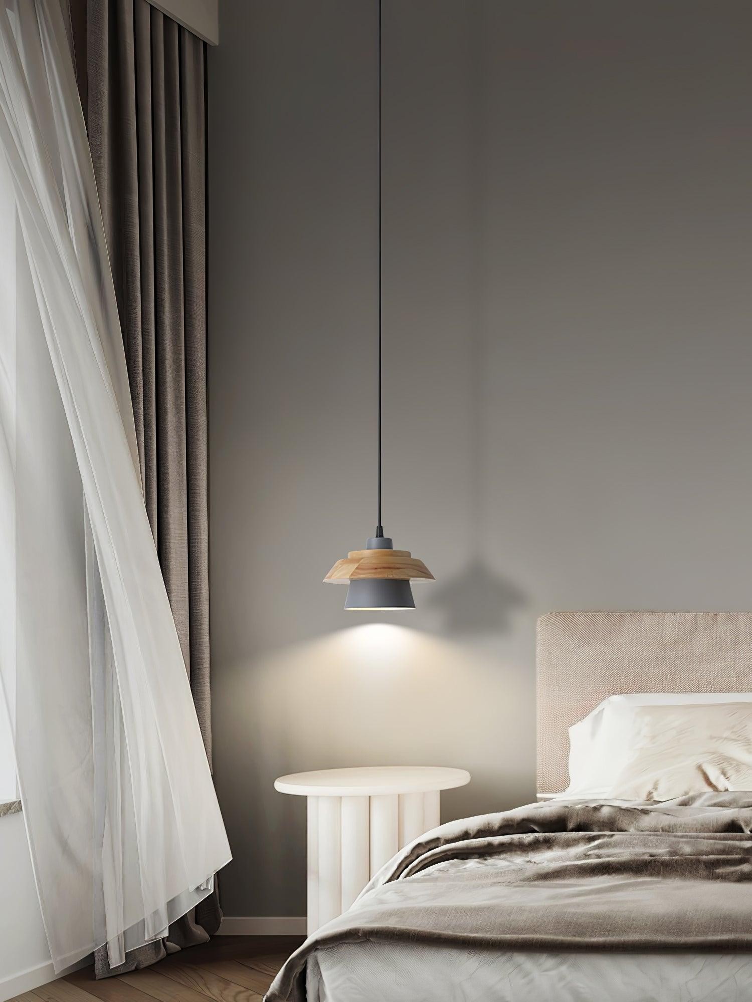 Stone Wood Pendant Lamp M407