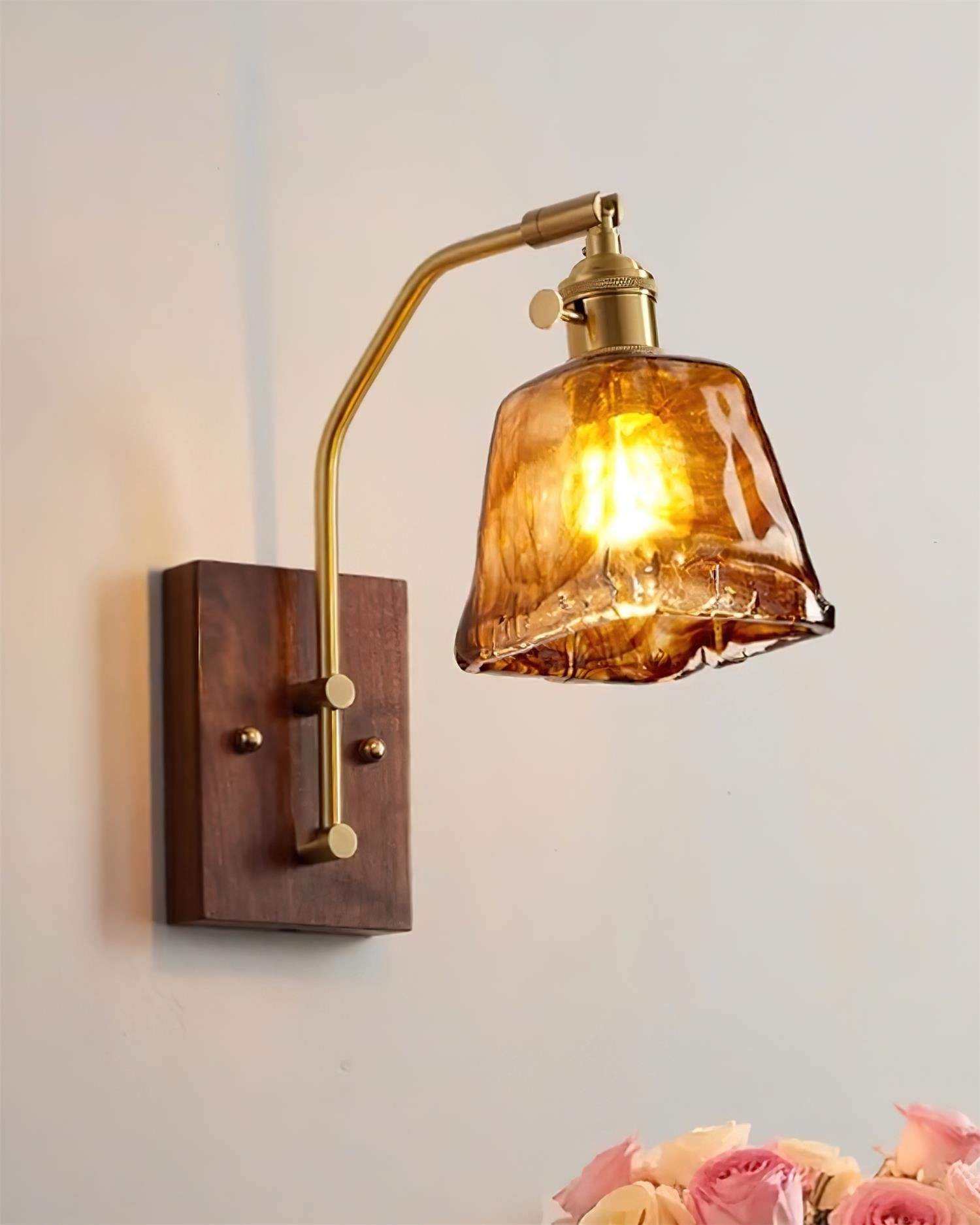 Vintage Morning Glory Shape Wall Lamp M83