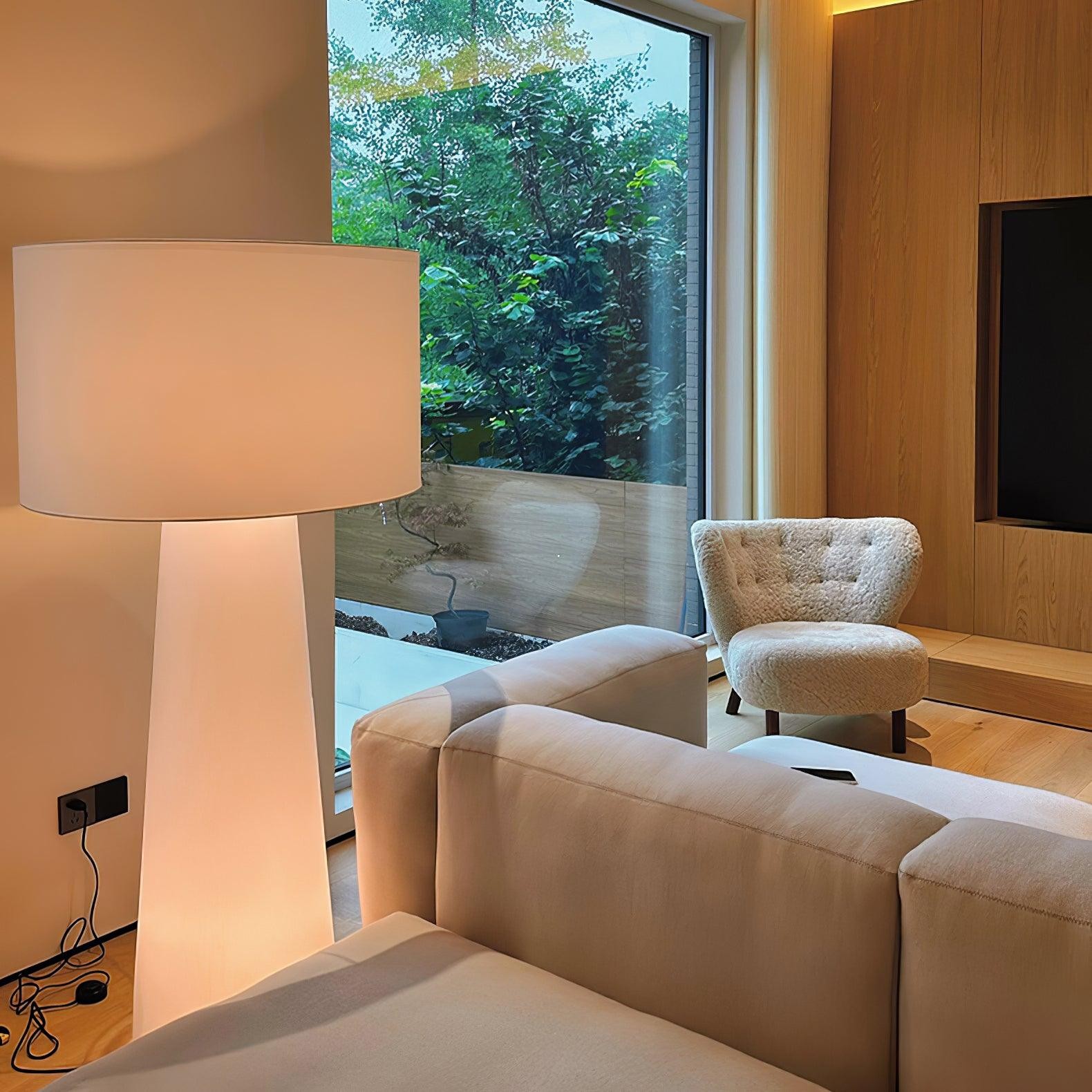 Column Fabric Floor Lamp Suitable For Living Room M561