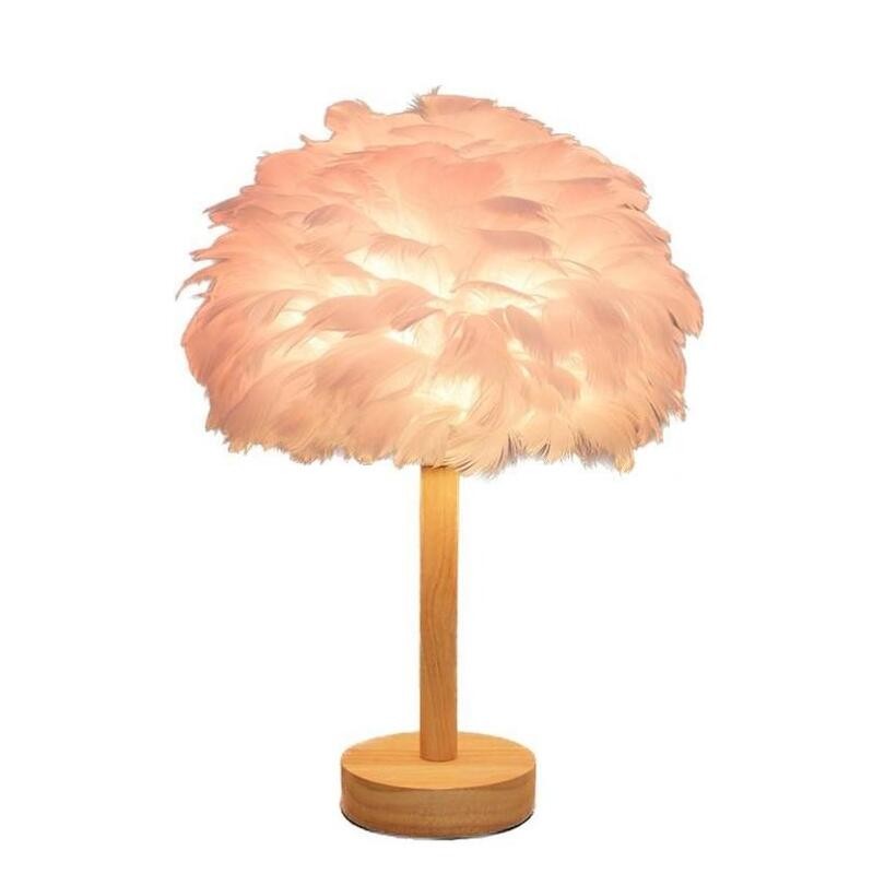 Decorative Feather Table Light For Bedroom