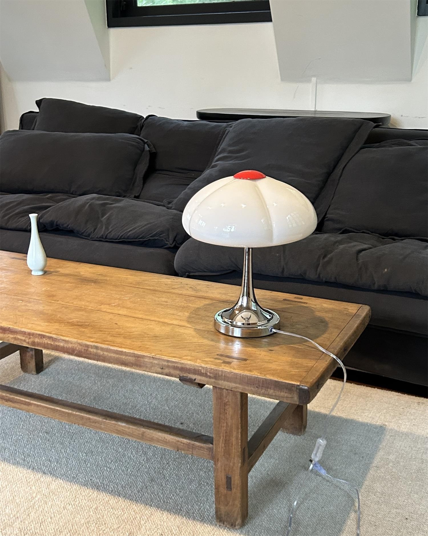 Cream Style Glass Mushroom Table Lamp M220