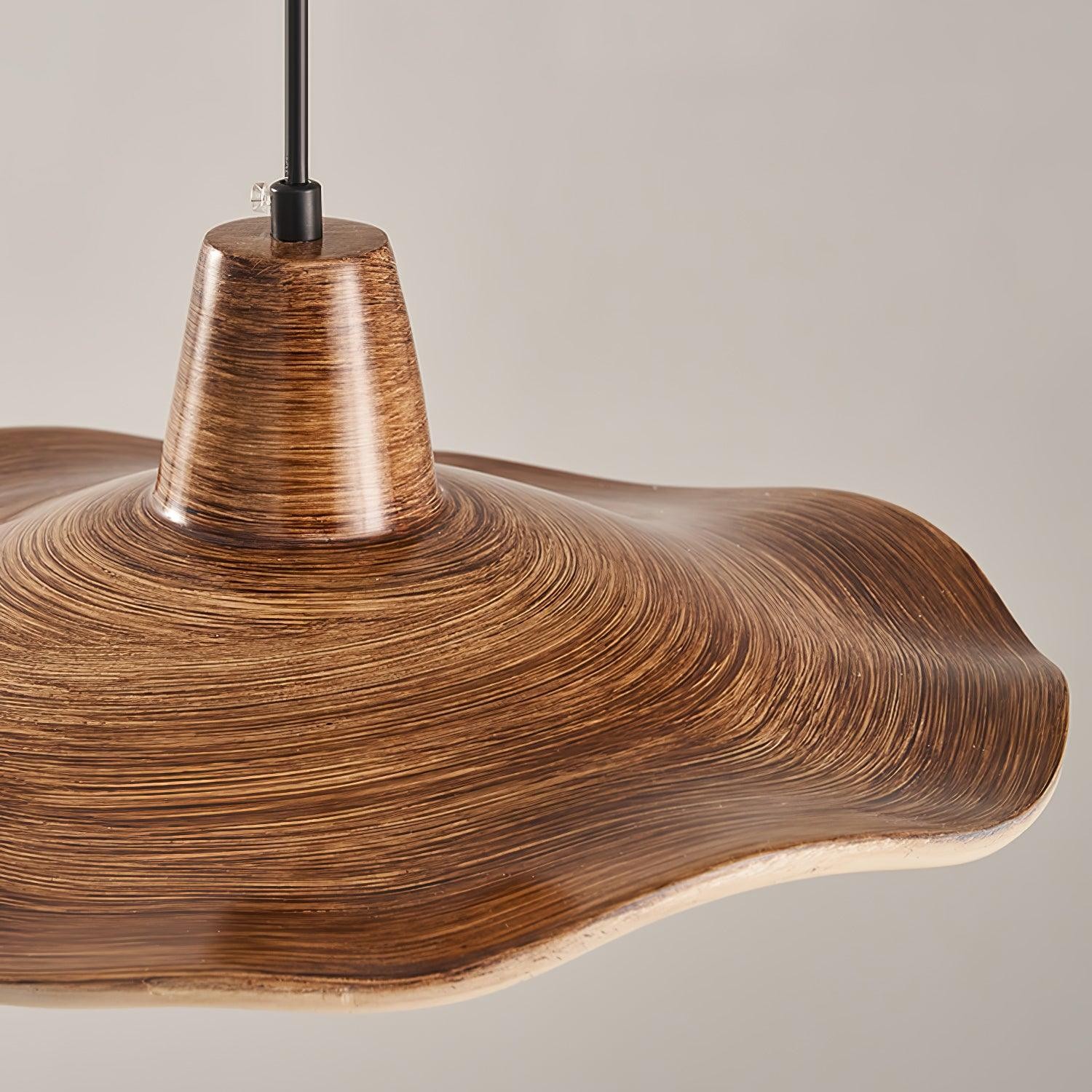 Black Imitation Walnut Wood Grain Kitchen Pendant Lamp M492