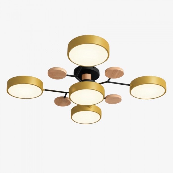 Nordic Branched Disc Metal Ceiling Lamp S117